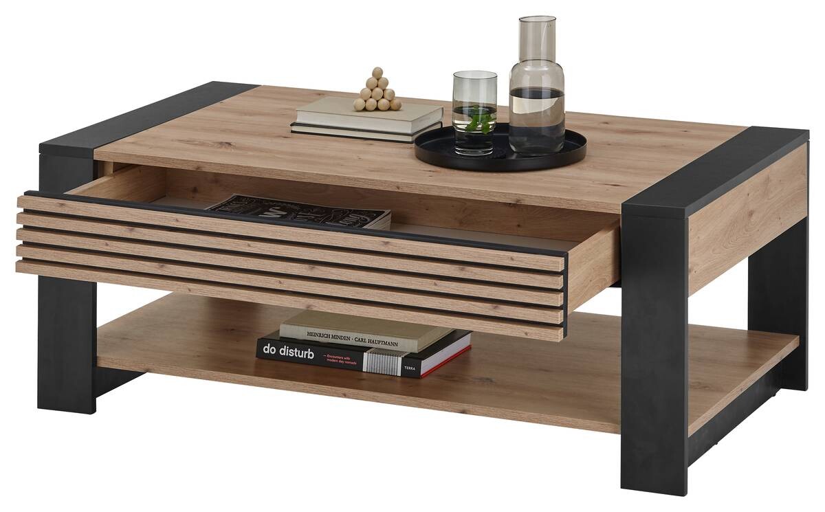Couchtisch Felipe Eiche Artisan Nachbildung B/H/T: ca. 107x42x60 cm