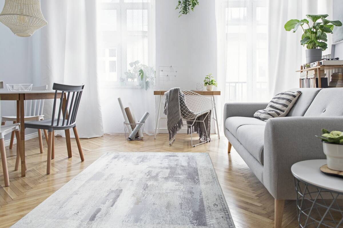 360Living Teppich Galaxy grau B/L: ca. 80x150 cm