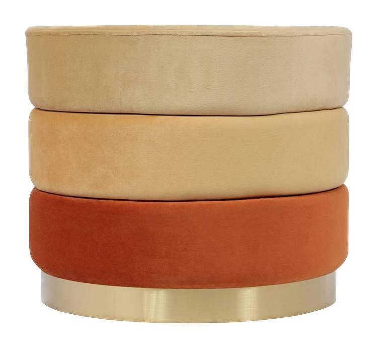 360 Living Hocker Elyse 101 orange H/D: ca. 42x50 cm