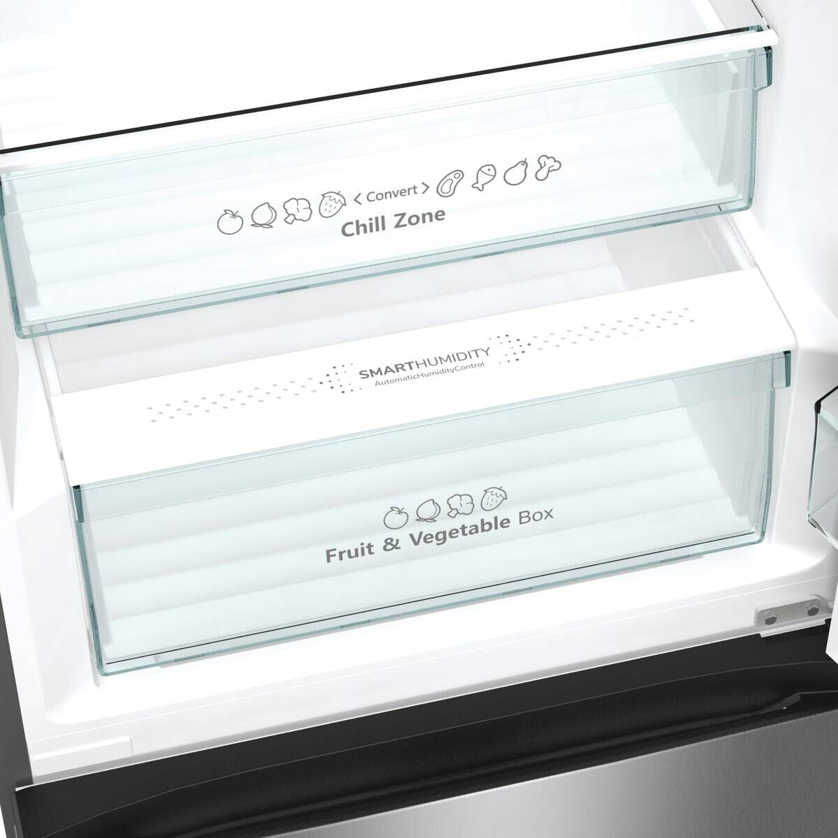 Hisense Kühl-/Gefrierkombination RM469N4ACD Silbergrau