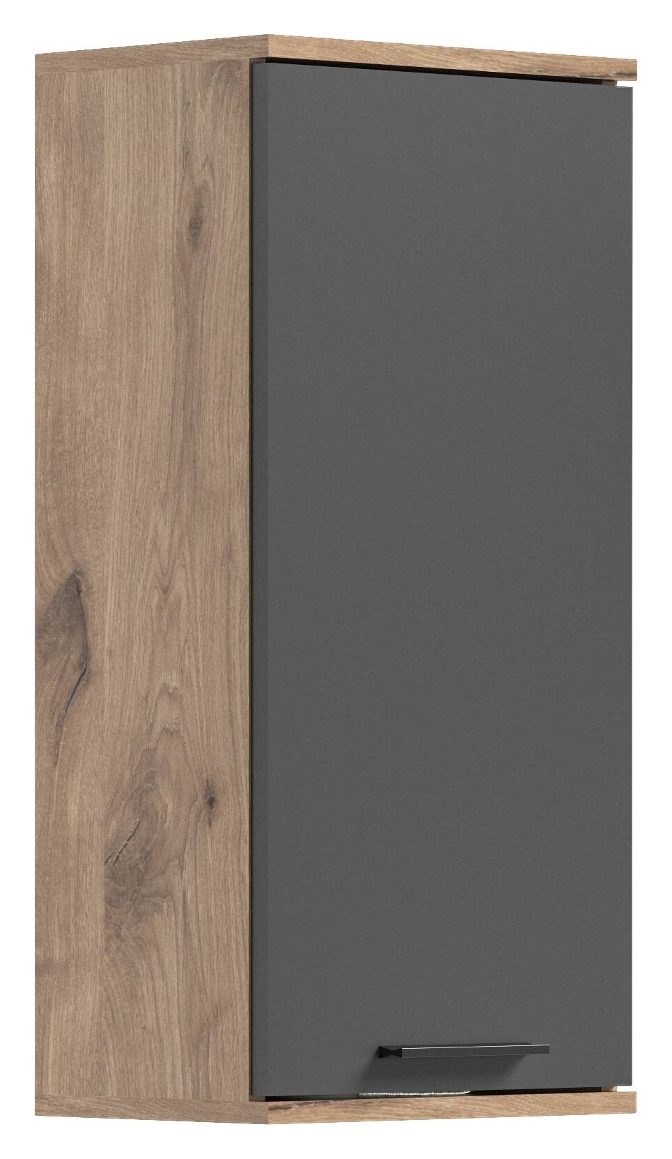 Hängeschrank Mason dunkelgrau Nox Oak Nachbildung B/H/T: ca. 37x77x24 cm