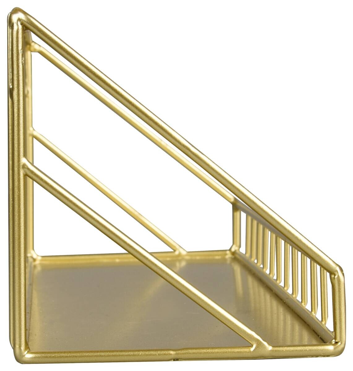 Wandregal Wandregal gold Optik Metall B/H/T: ca. 45x11x11 cm