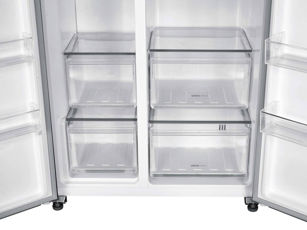 Hoover Side-by-Side HHSBSO6174DX dark Inox B/H/T: ca. 91x177x67 cm