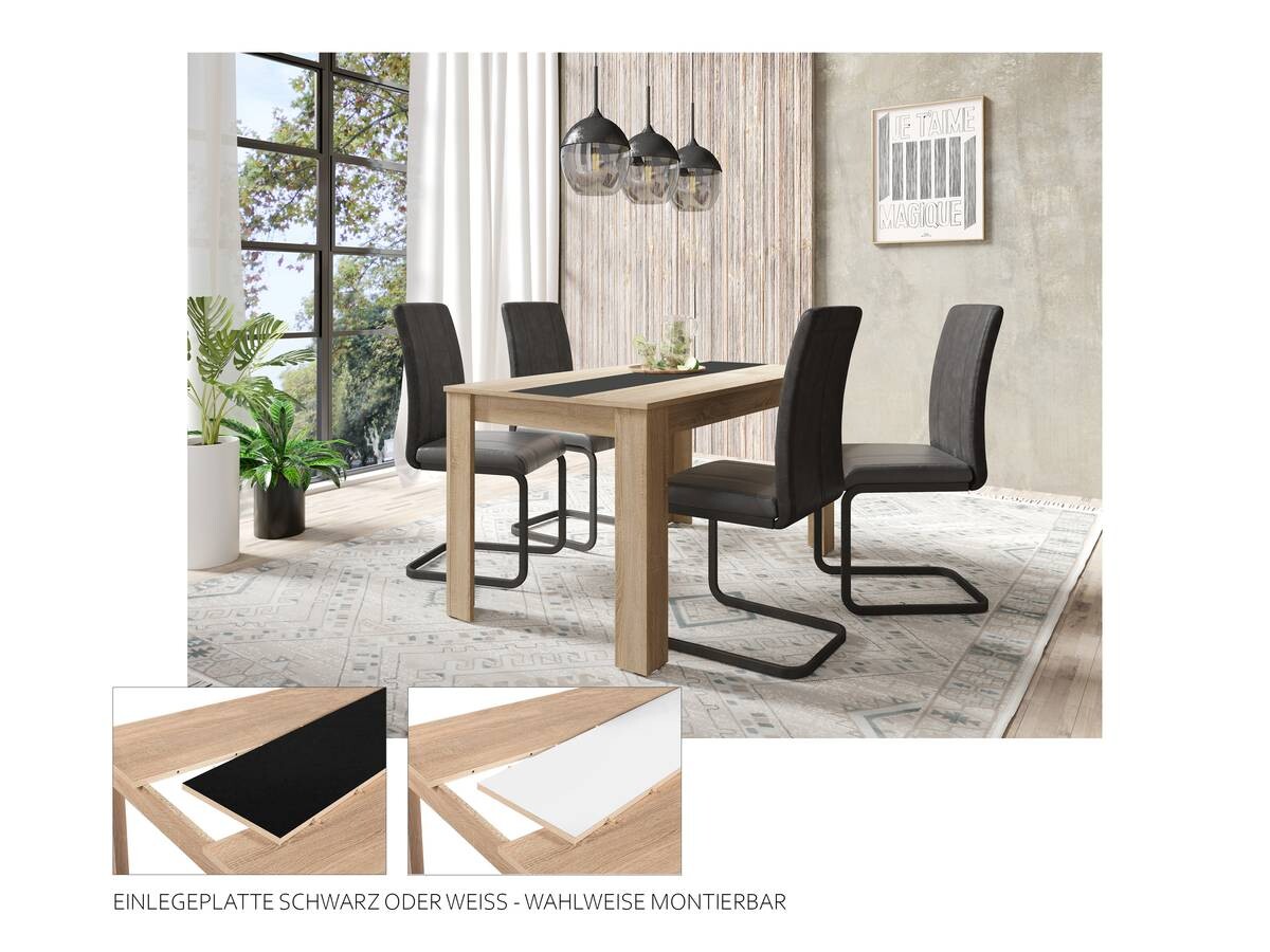 Tisch NORI Eiche Nachbildung B/H/T: ca. 140x75x80 cm