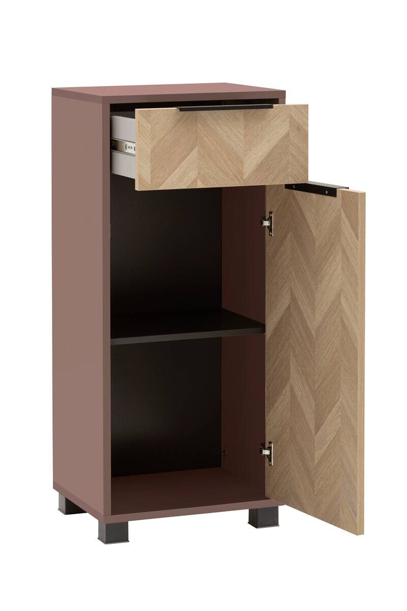 Highboard Piazza mauve B/H/T: ca. 40,3x90,9x33,05 cm