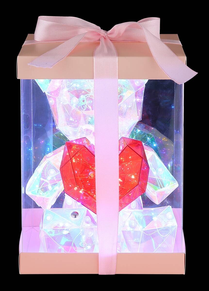 Globo LED-Dekoleuchte transparent B/H/L: ca. 13x17x14 cm
