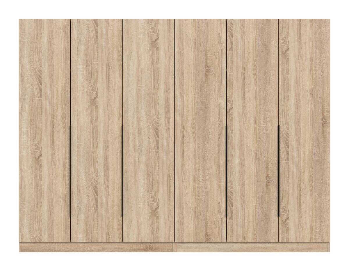 Kleiderschrank KOPENHAGEN Eiche Sonoma Nachbildung B/H/T: ca. 240x181x52 cm