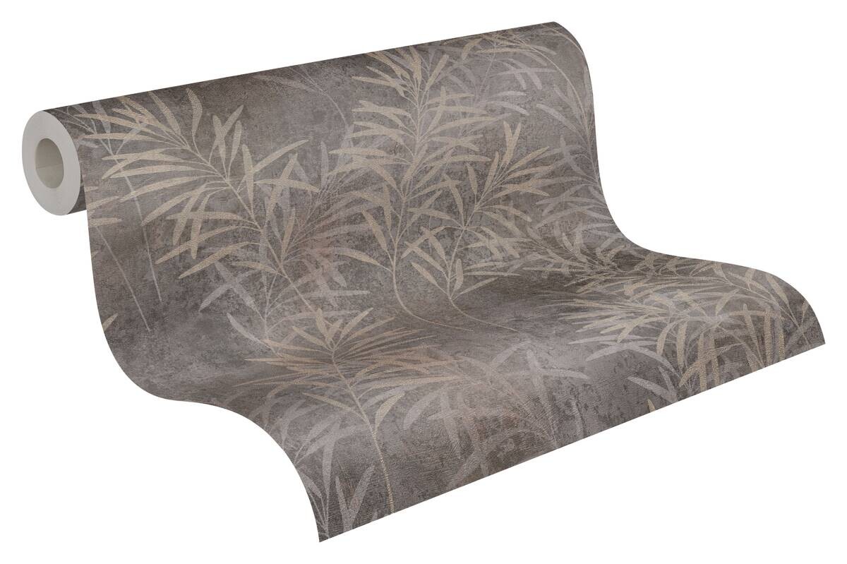 A.S.Creation Vliestapete silber beige B/H/D: ca. 53x1005x8,5 cm