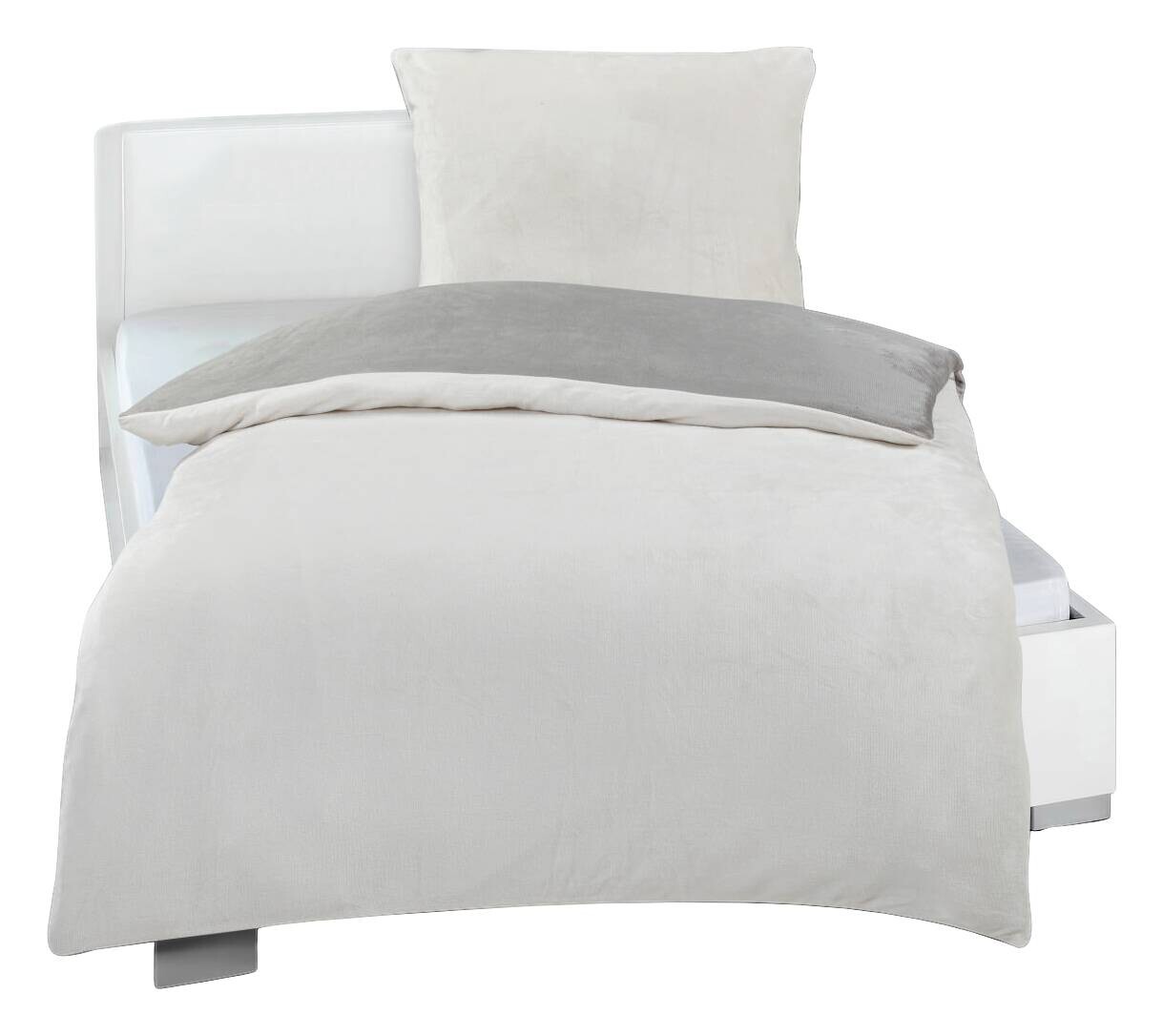 Microfaser Bettwäsche Cashmere touch taupe Polyester B/L: ca. 135x200 cm