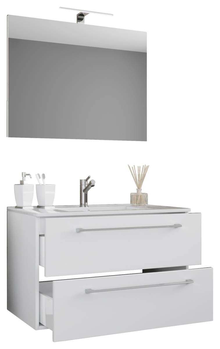 Waschplatz 3tlg-Badinos weiß weiß B/H/T: ca. 60x50x46 cm