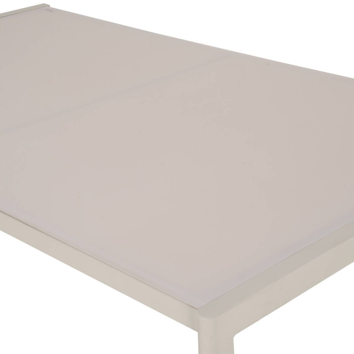 POCOline Gartentisch Florence beige Glas B/H/L: ca. 83x75x140 cm