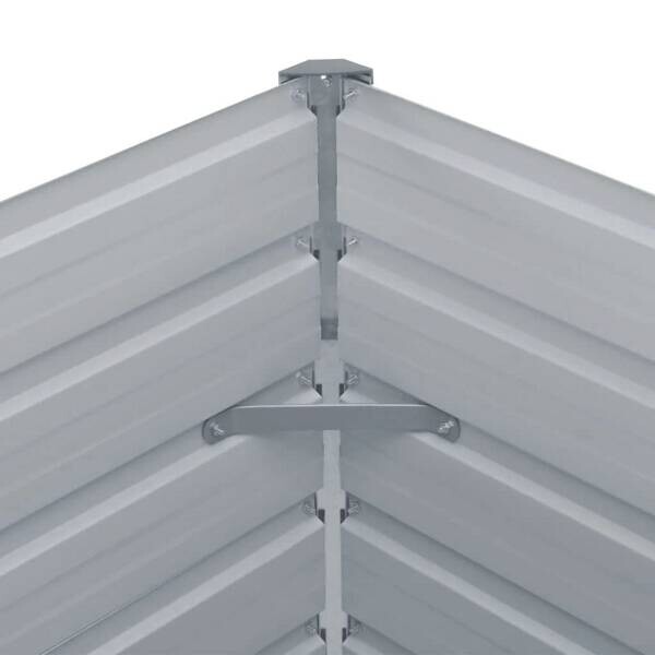 Hochbeet grau Metall B/H/L: ca. 40x77x320 cm