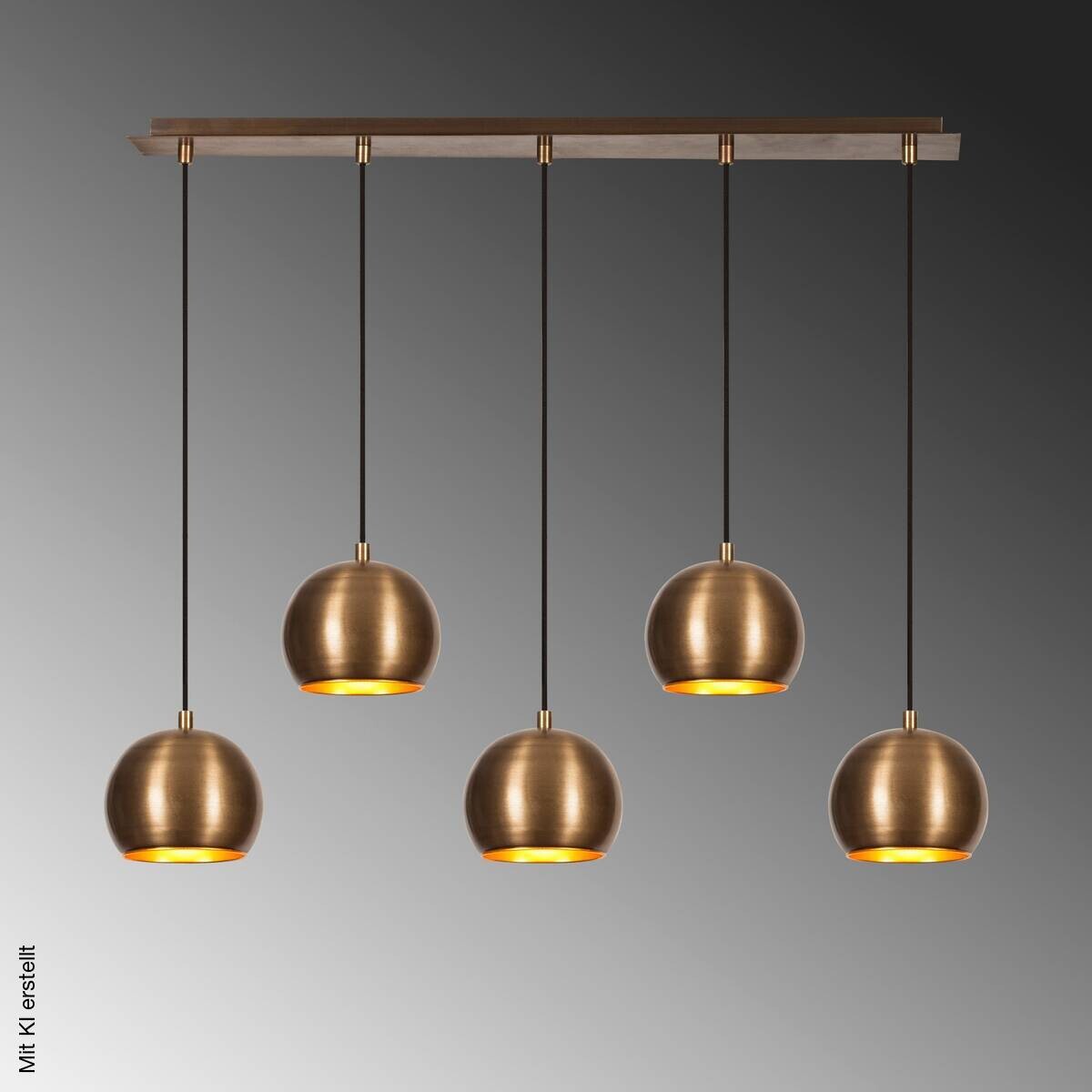 Opviq Pendelleuchte Sivani B/H/T/L: ca. 15x108x15x85 cm E27 5 Brennstellen