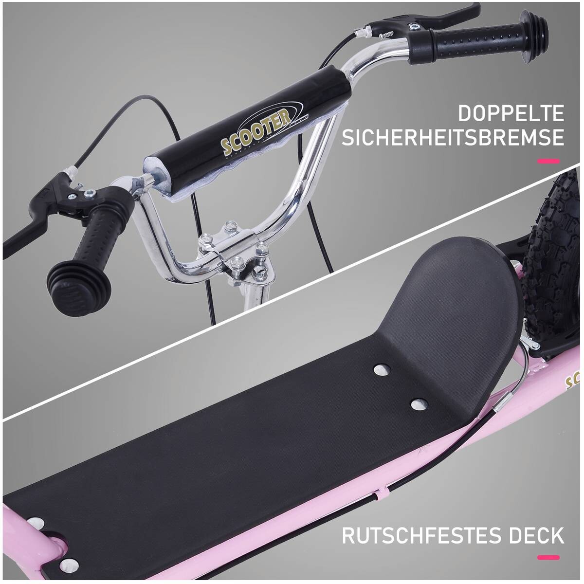 HOMCOM Kinderroller rosa
