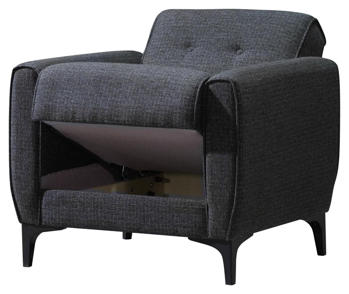 Sofa 3-2-1 San Marino anthrazit Microfaser B/H/T: ca. 76x84x83 cm