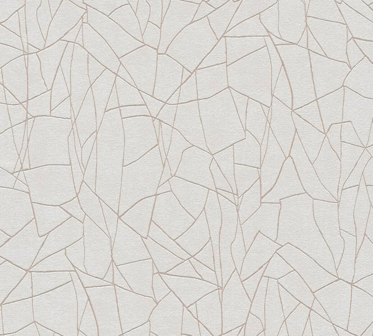 A.S.Creation Vliestapete weiß grau B/H/D: ca. 53x1005x9,7 cm