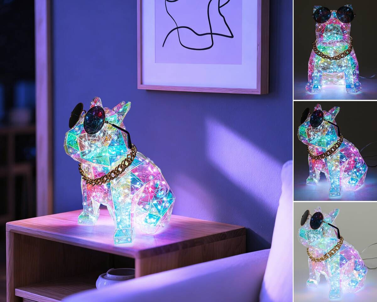 Nolo LED-Dekoleuchte French Dog H: ca. 20 cm