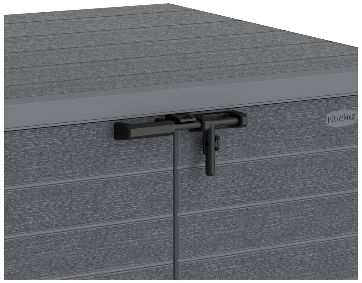 VCM Mülltonnenbox 2er StoreAway grau Kunststoff B/H/L: ca. 145x125x83 cm