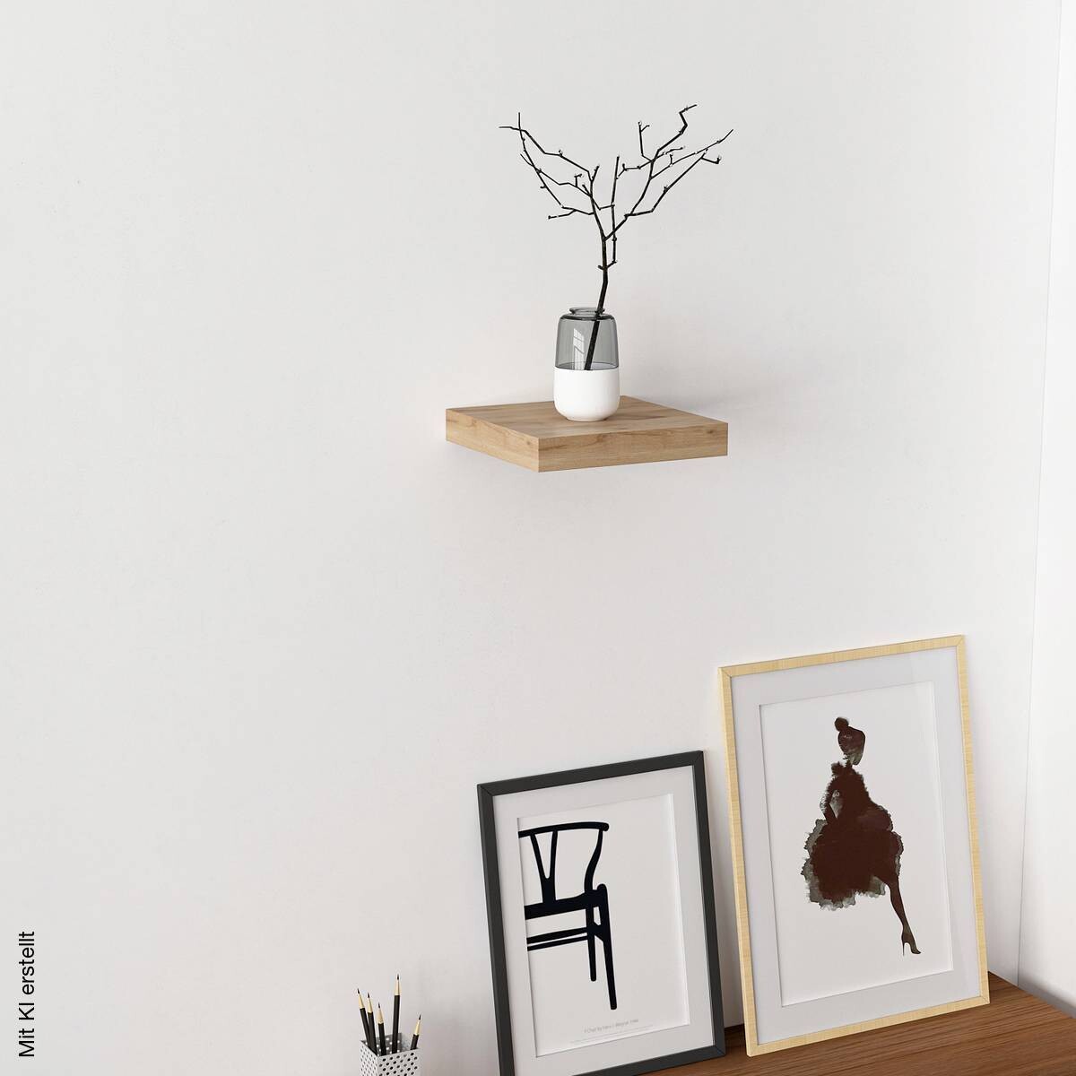 Wandboard Shelvy 23 Eiche Viking Nachbildung B/H/T: ca. 23x4x24 cm