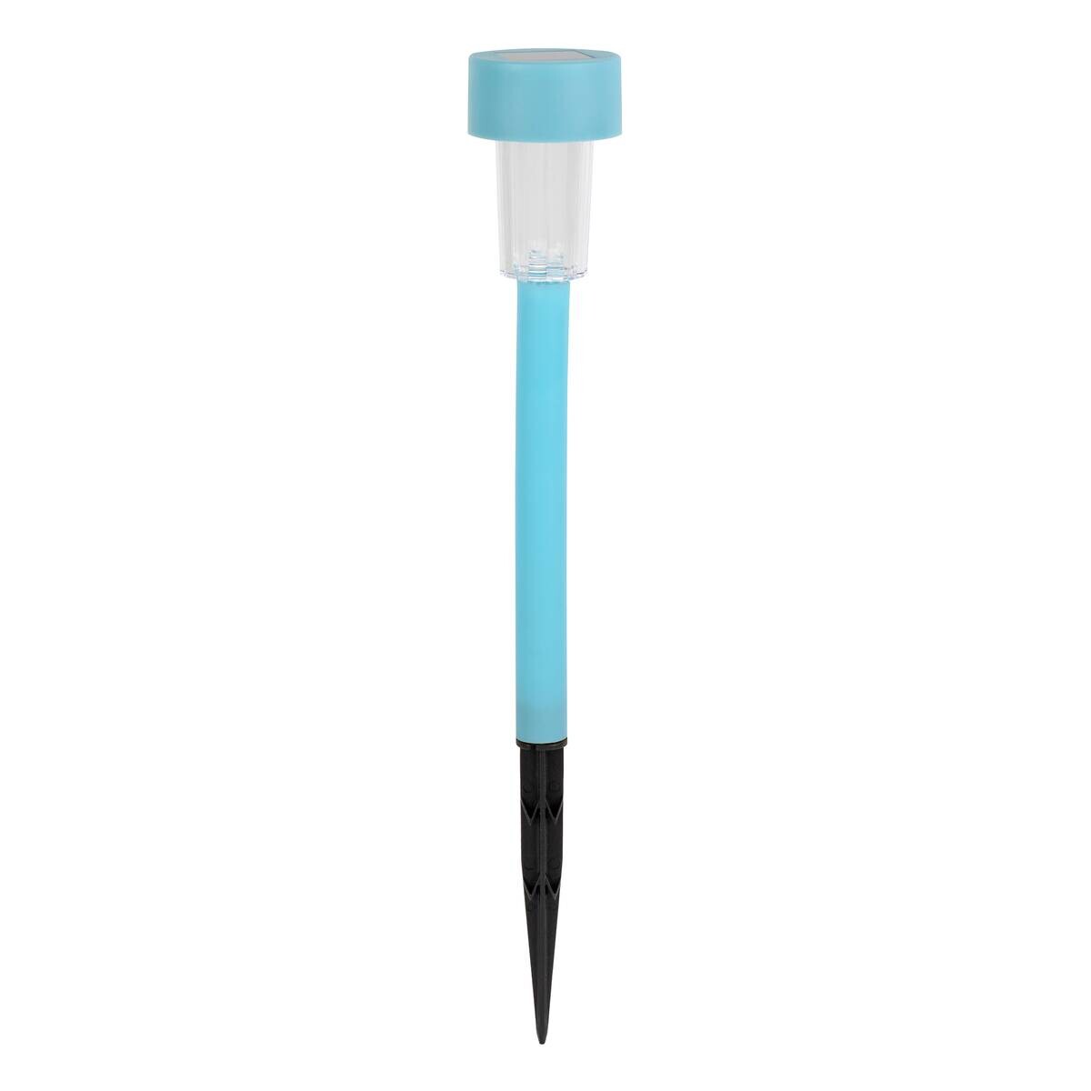 Solarleuchte blau Kunststoff H/D: ca. 36,5x5,5 cm