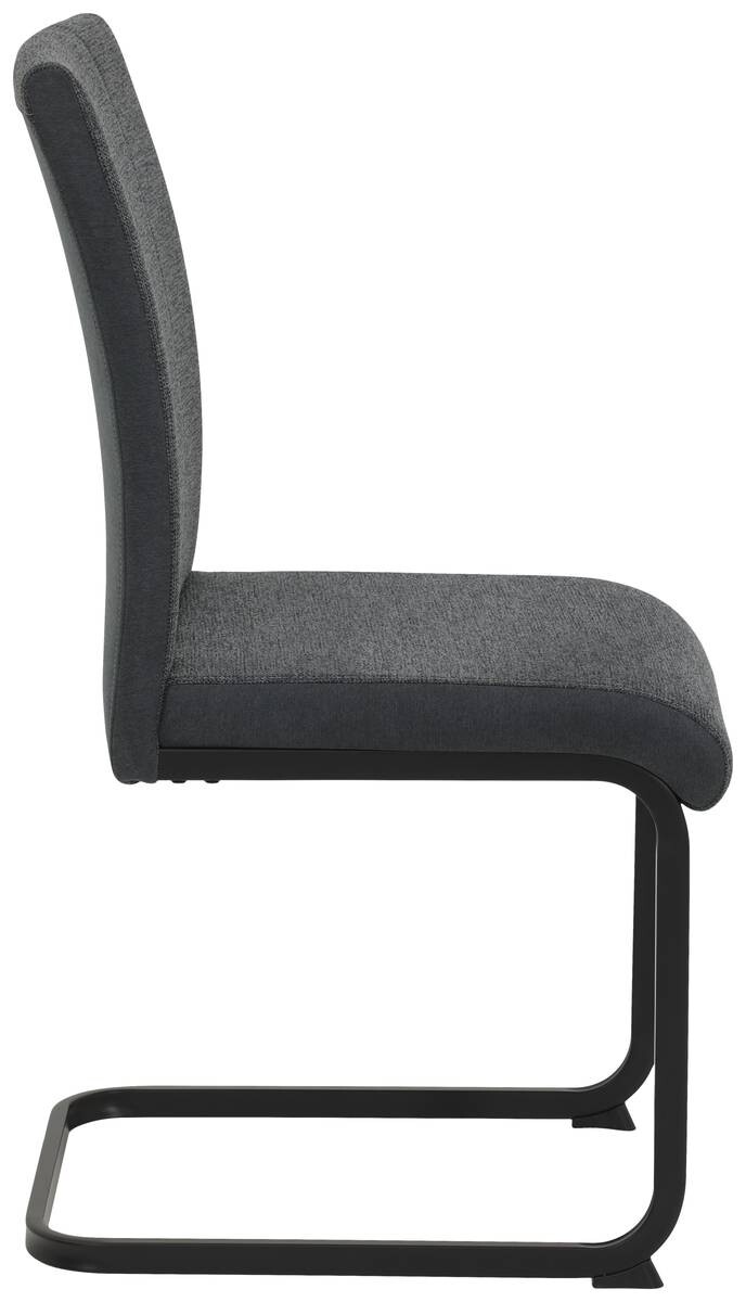 Stuhl 2er Set LINN anthrazit Webstoff B/H/T: ca. 43x92x52 cm