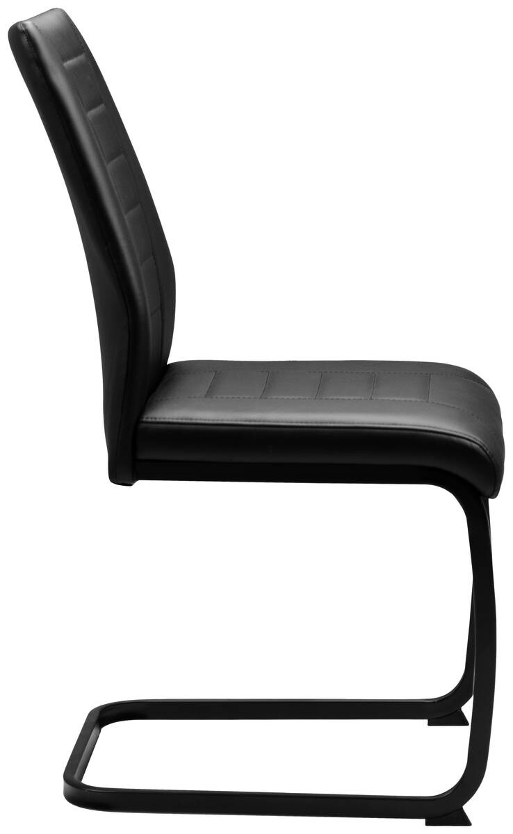 Schwingstuhl Zoe schwarz Kunstleder B/H/T: ca. 44x91x60 cm