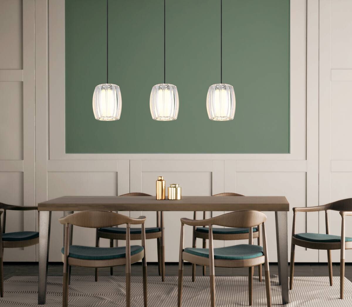 GLOBO Pendelleuchte Opal schwarz Chrom Glas Textil Metall B/H/L: ca. 18x120x86 cm E27 3 Brennstellen