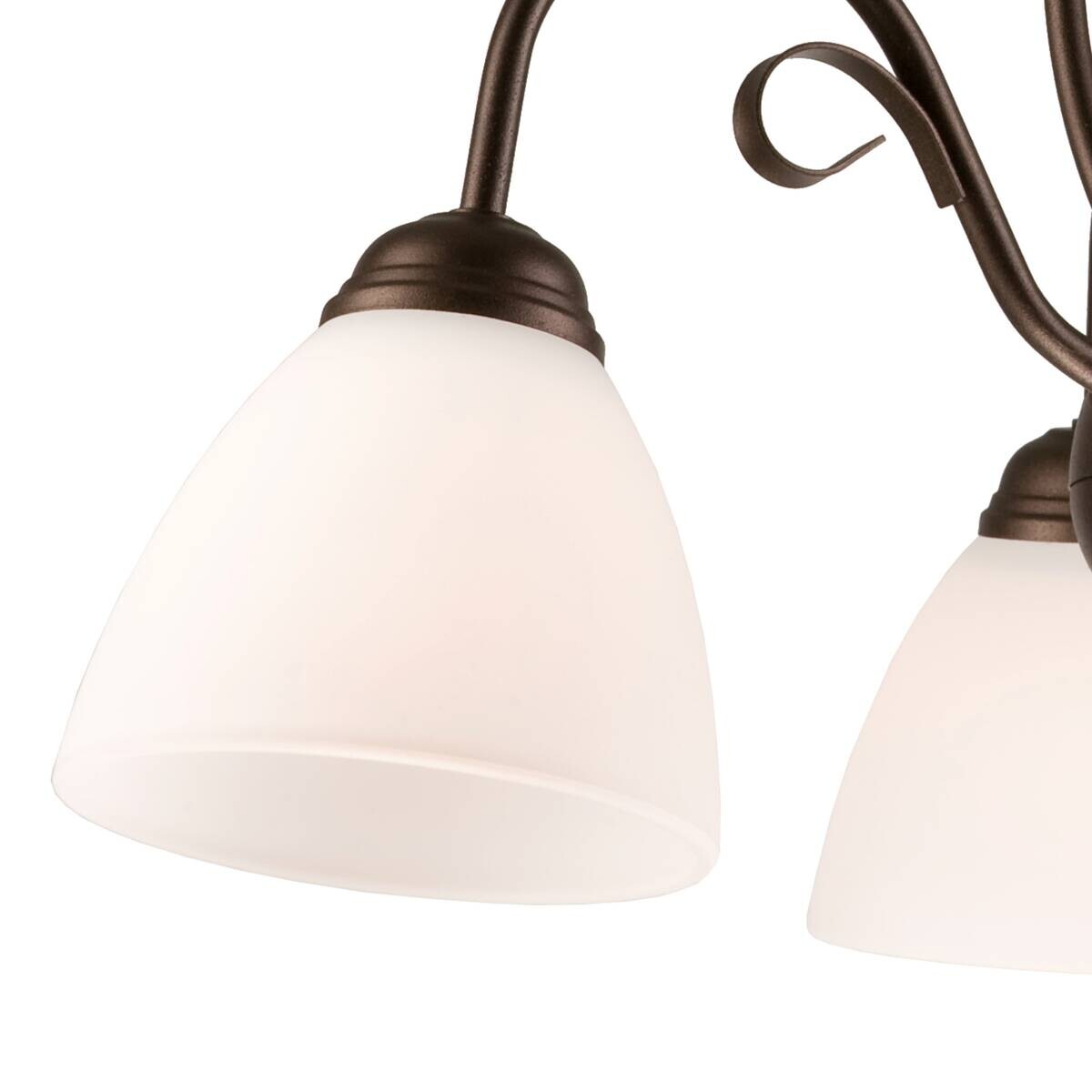 Lamkur Pendelleuchte ADELLE 21270 braun Glas Stahl H/L: ca. 67x50 cm E27 3 Brennstellen