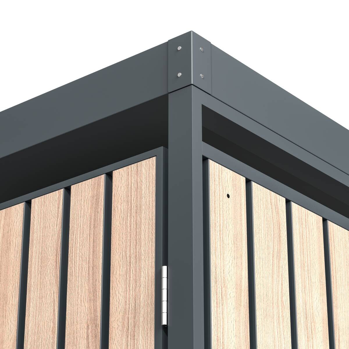 Westmann Mülltonnenbox Planta braun B/H/L: ca. 264x124x84 cm
