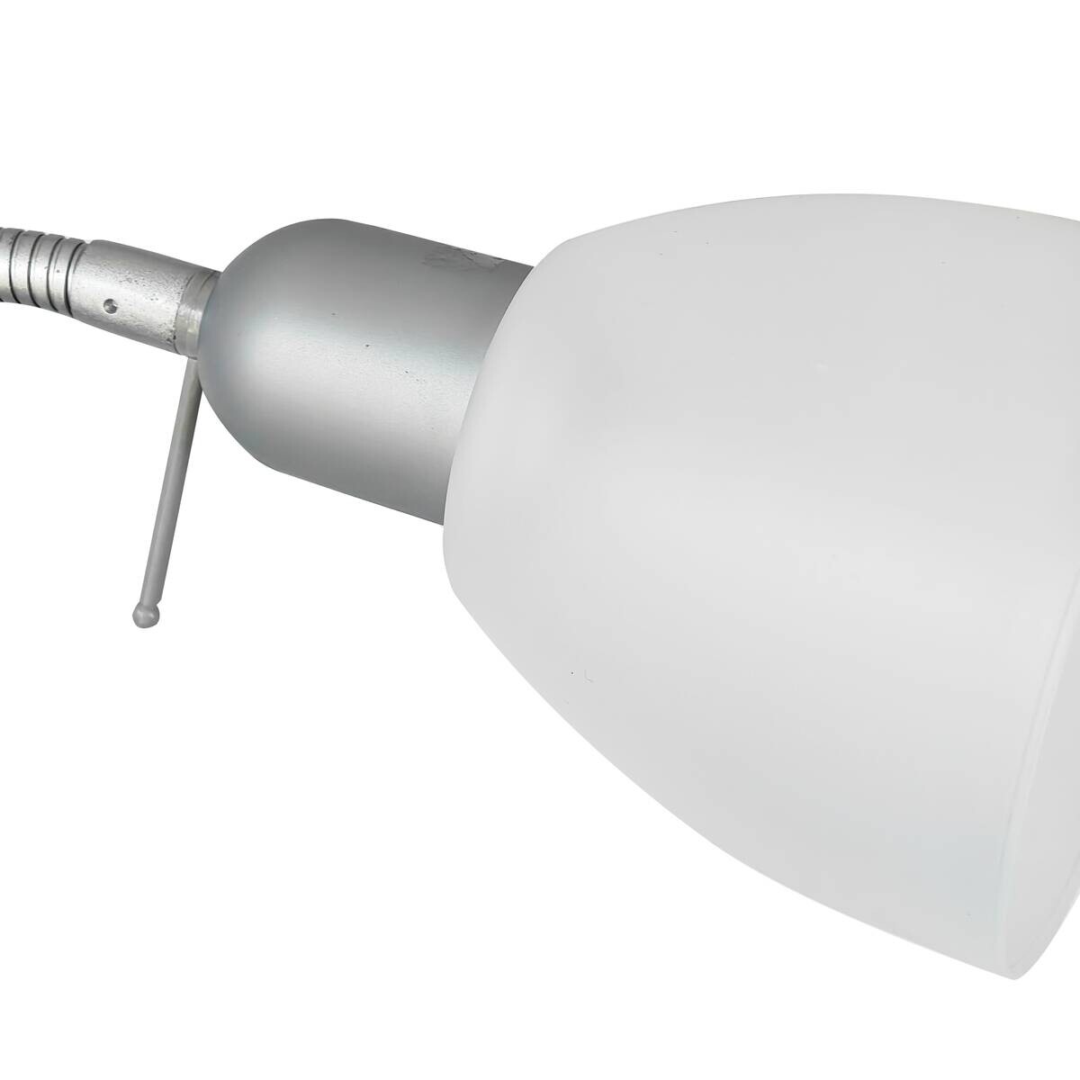Sensation Stehlampe Biro Promo silber weiß Metall Kunststoff H: ca. 180 cm E27 2 Brennstellen