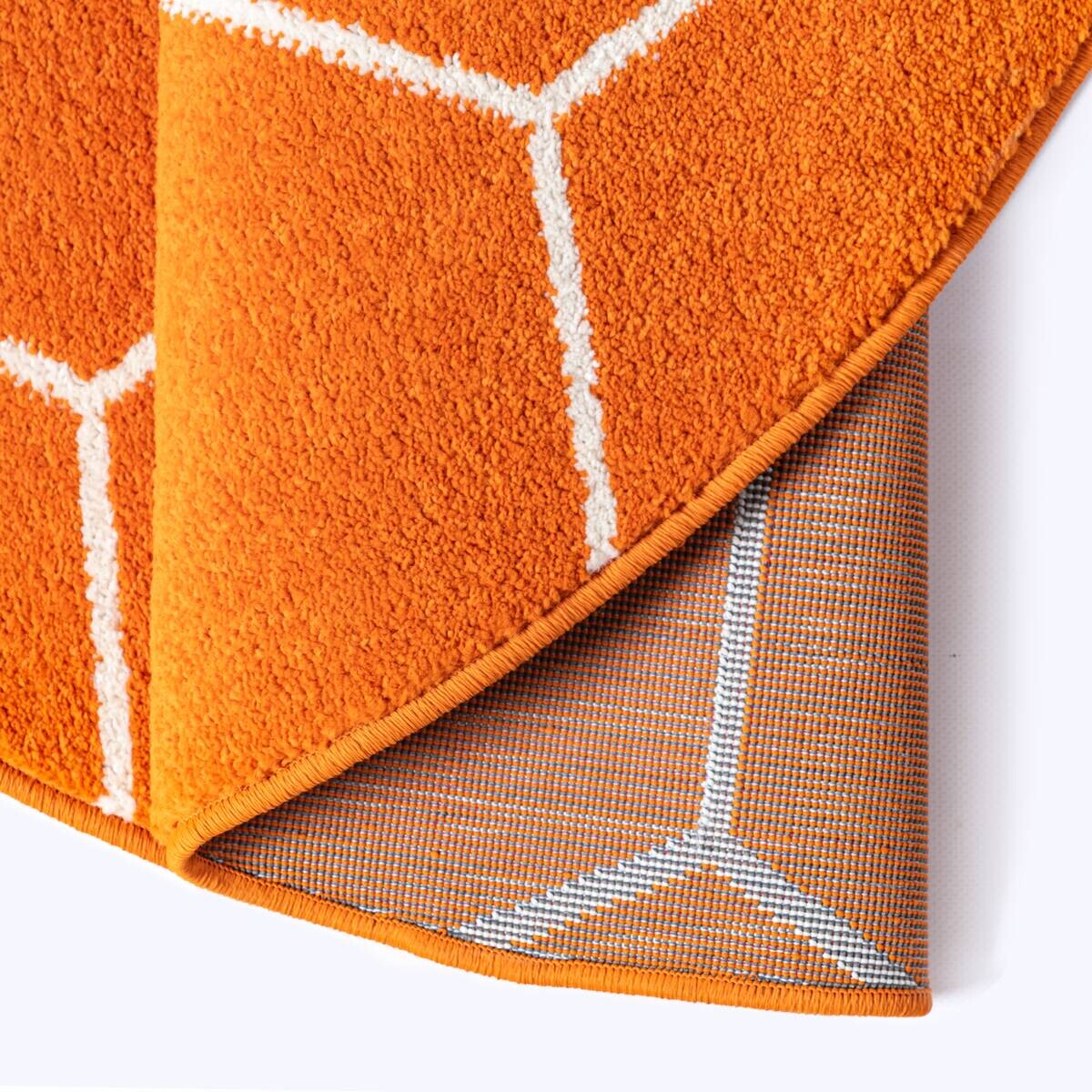 Sanat Teppich Trellis orange B/L: ca. 120x120 cm