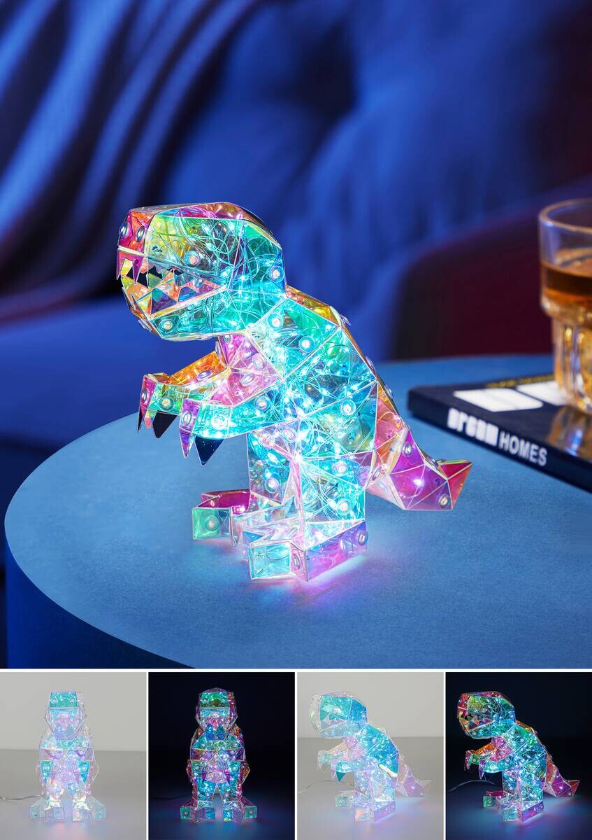 Nolo LED-Dekoleuchte Dino transparent pearl B/H/T: ca. 18,5x15x8 cm