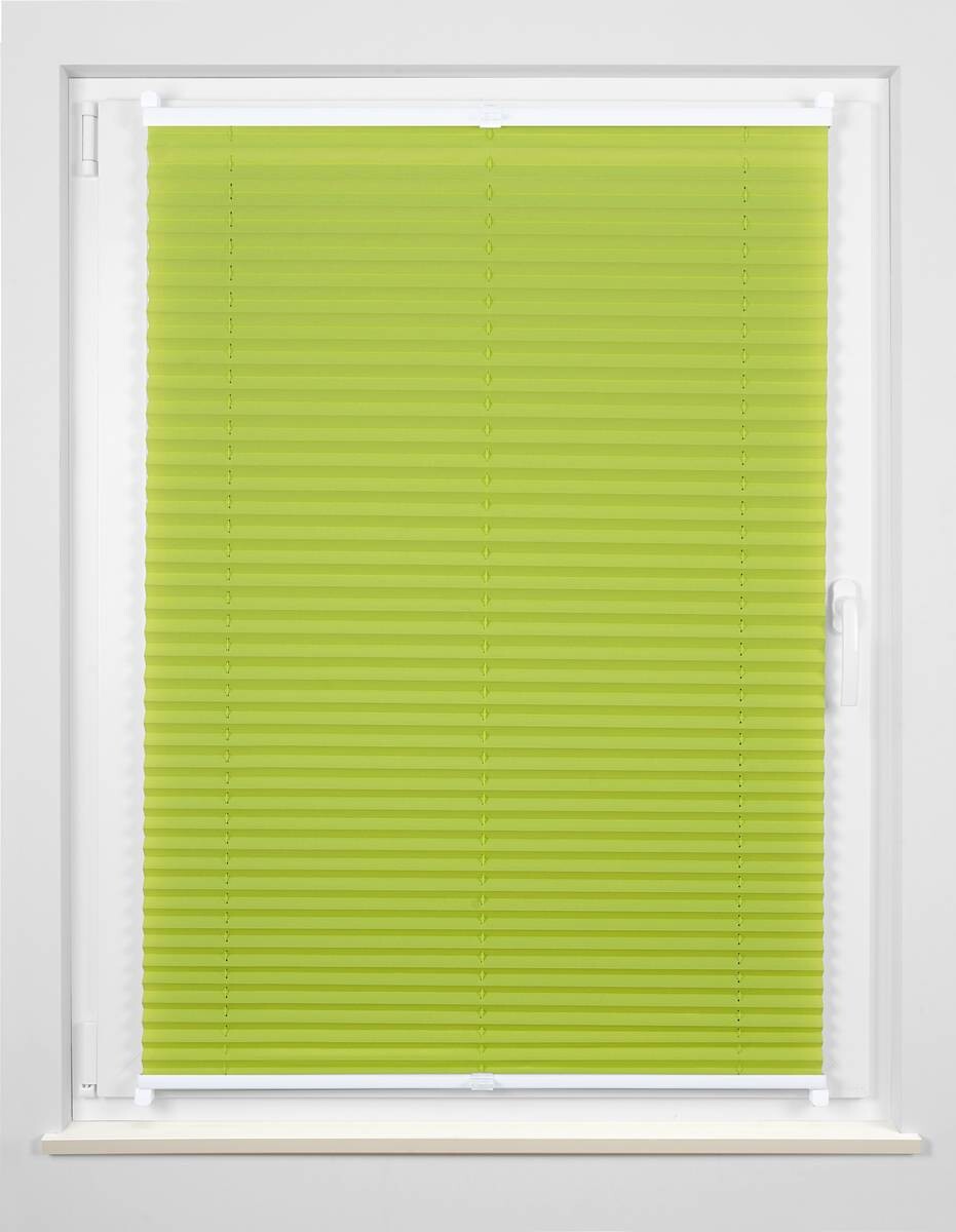 Hochwertiges Klemmplissee hellgrün B/L: ca. 120x130 cm