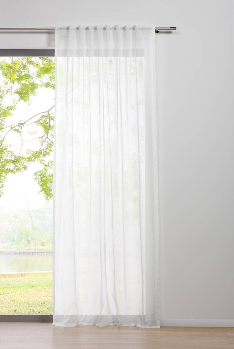 Kombivorhang 2er Pack Pure weiß B/L: ca. 135x245 cm