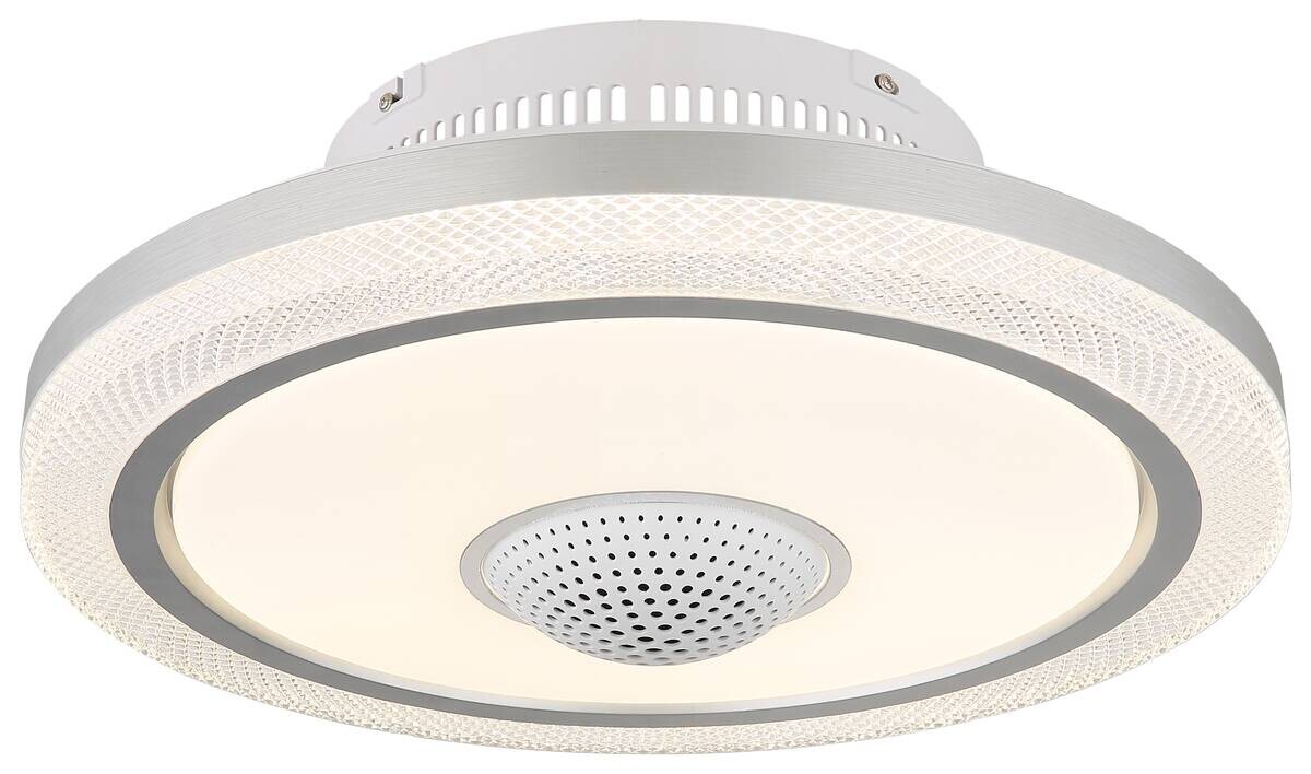GLOBO LED-Deckenventilator weiß Aluminium Acryl Metall B/H/D: ca. 55x21x55 cm 1 Brennstellen