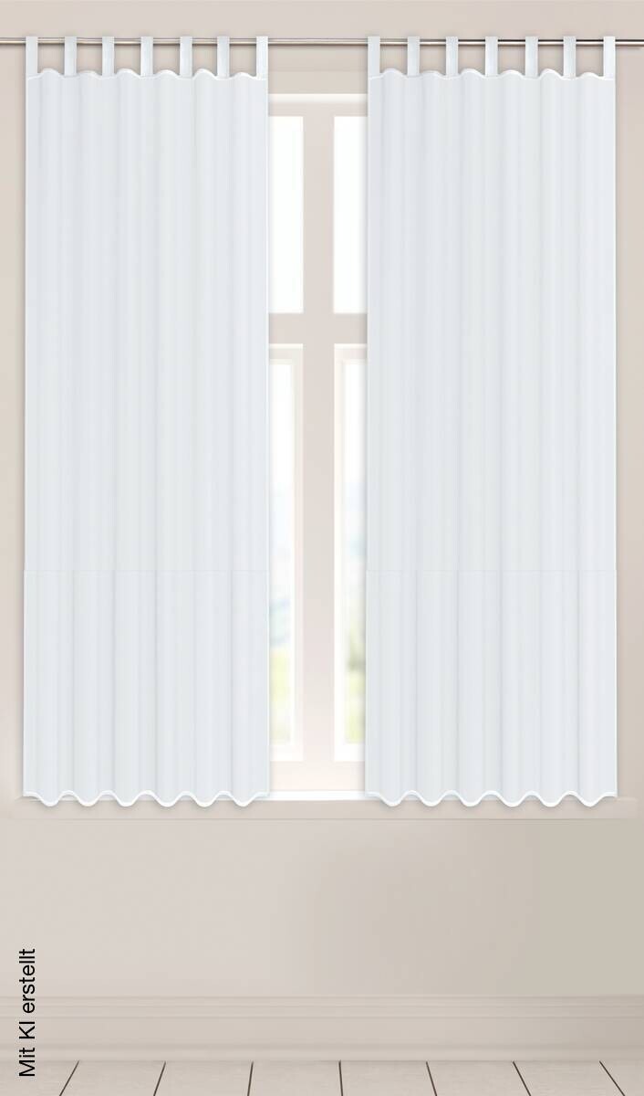 POCOline Kombivorhang Nouveau weiß B/L: ca. 140x175 cm