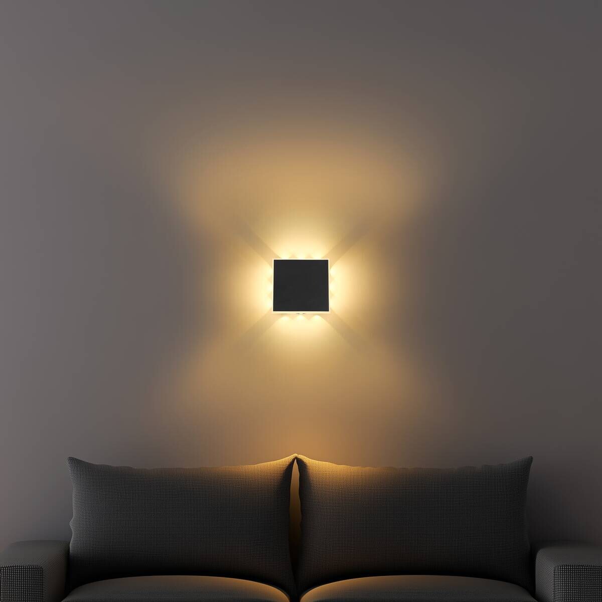 Wandleuchte B/H/L: ca. 20x6x20 cm