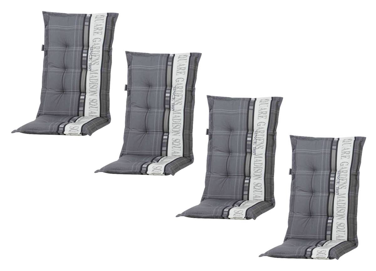Madison Auflage Garden grau Polyester B/H/L: ca. 123x8x50 cm