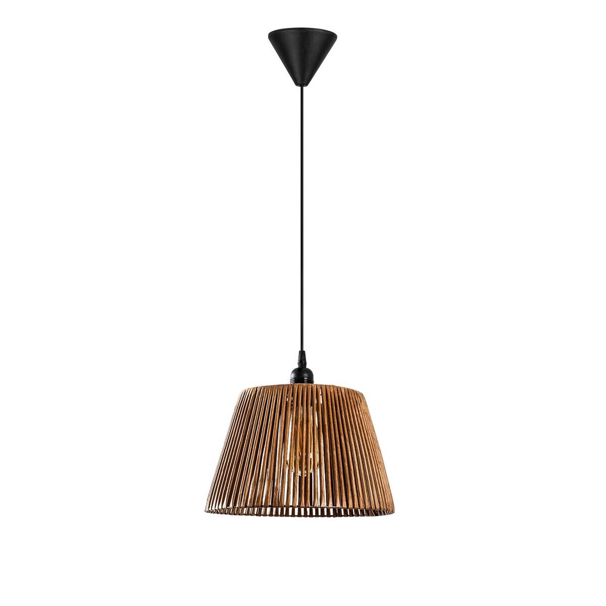 Opviq Pendelleuchte Cone Natural kamel Metall B/H/T/L/D: ca. 30x65x30x30x30 cm E27 1 Brennstellen