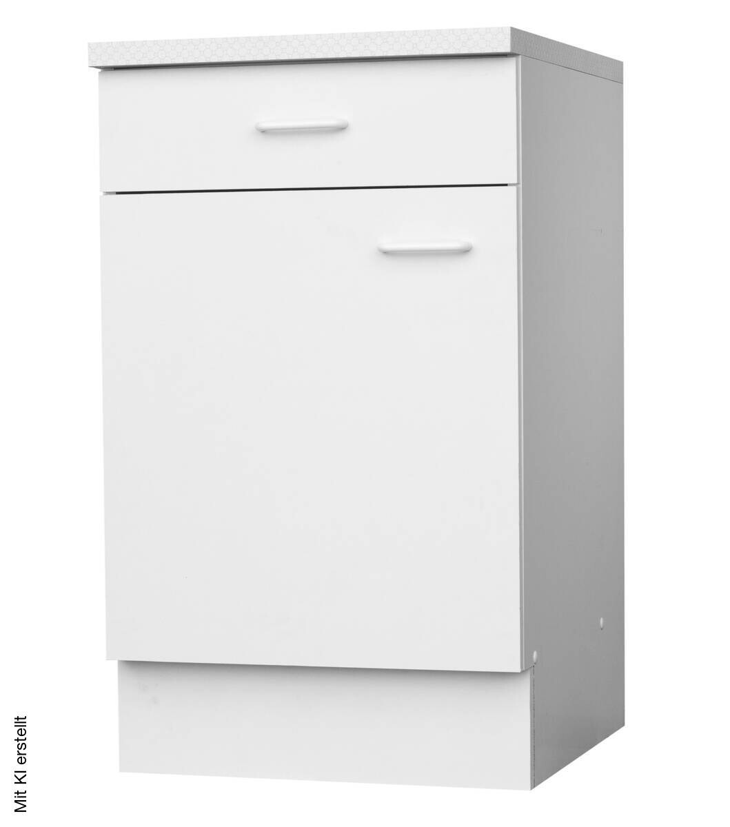 Unterschrank weiß matt B/H/T: ca. 60x85x60 cm