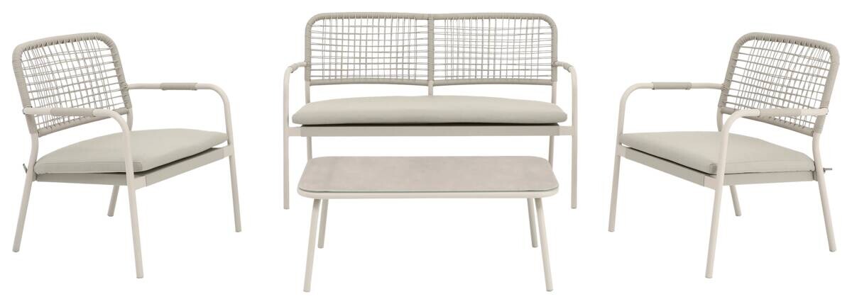 POCOline Gartensitzgruppe beige Stahl