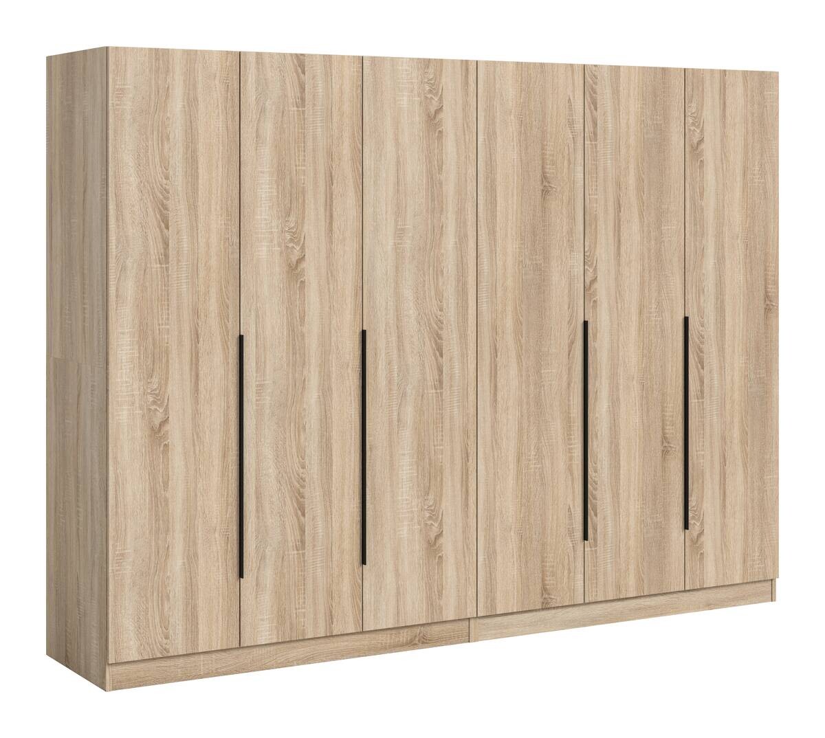 Kleiderschrank KOPENHAGEN Eiche Sonoma Nachbildung B/H/T: ca. 240x181x52 cm
