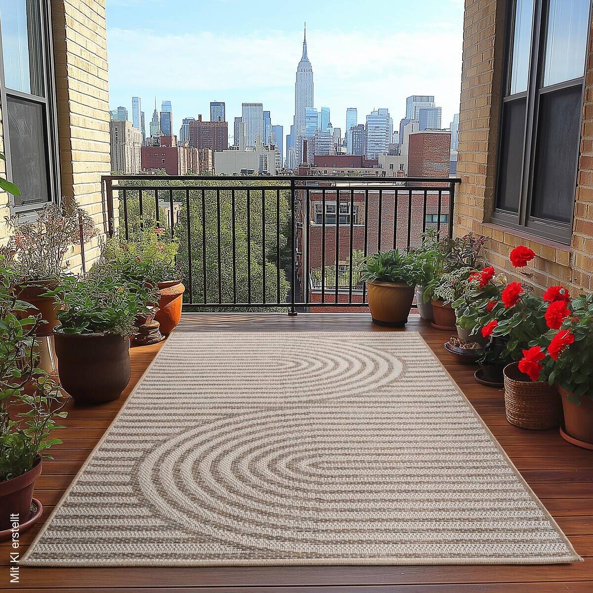 Ayyildiz Outdoorteppich DESERT beige B/L: ca. 140x200 cm
