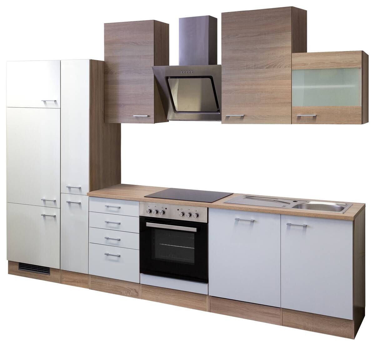 Küchenblock Samoa weiß B/H/T: ca. 310x234x60 cm