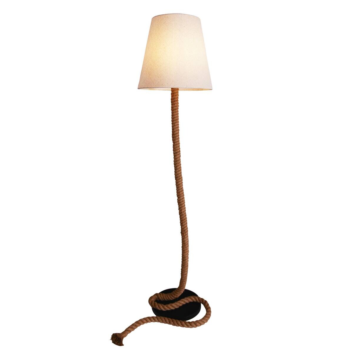 Näve Leuchten Stehlampe 2068227 natur Kunststoff Textil Metall B/H/T: ca. 40x165x40 cm 1 Brennstellen
