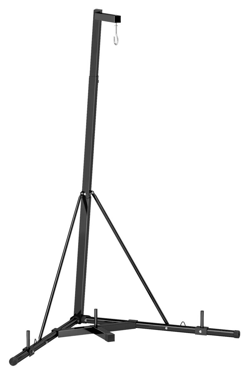 SPORTNOW Boxsackständer schwarz Stahl B/H/L: ca. 90x225x170 cm