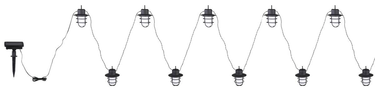 Solarleuchte schwarz L: ca. 536 cm