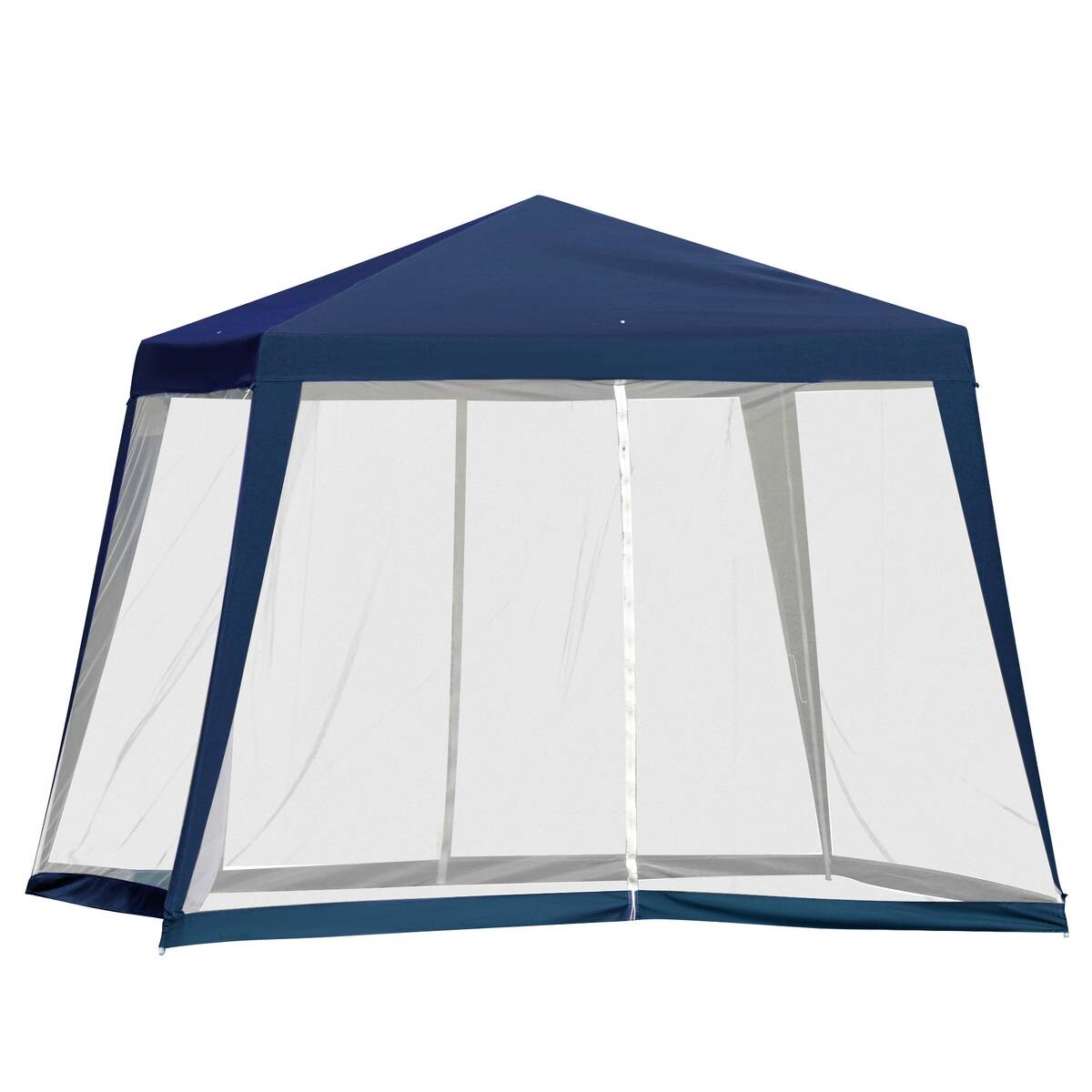 Outsunny Pavillon blau Polyester B/H/L: ca. 300x245x300 cm