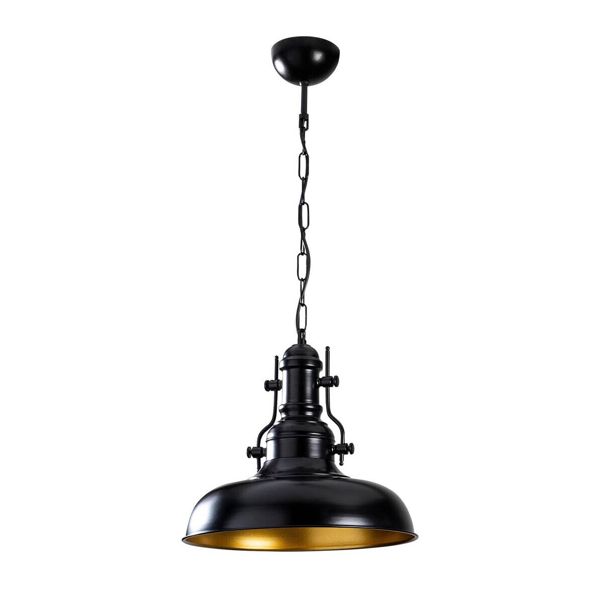 Opviq Pendelleuchte Berceste schwarz Metall B/H/T/L/D: ca. 32x78x32x32x32 cm E27 1 Brennstellen
