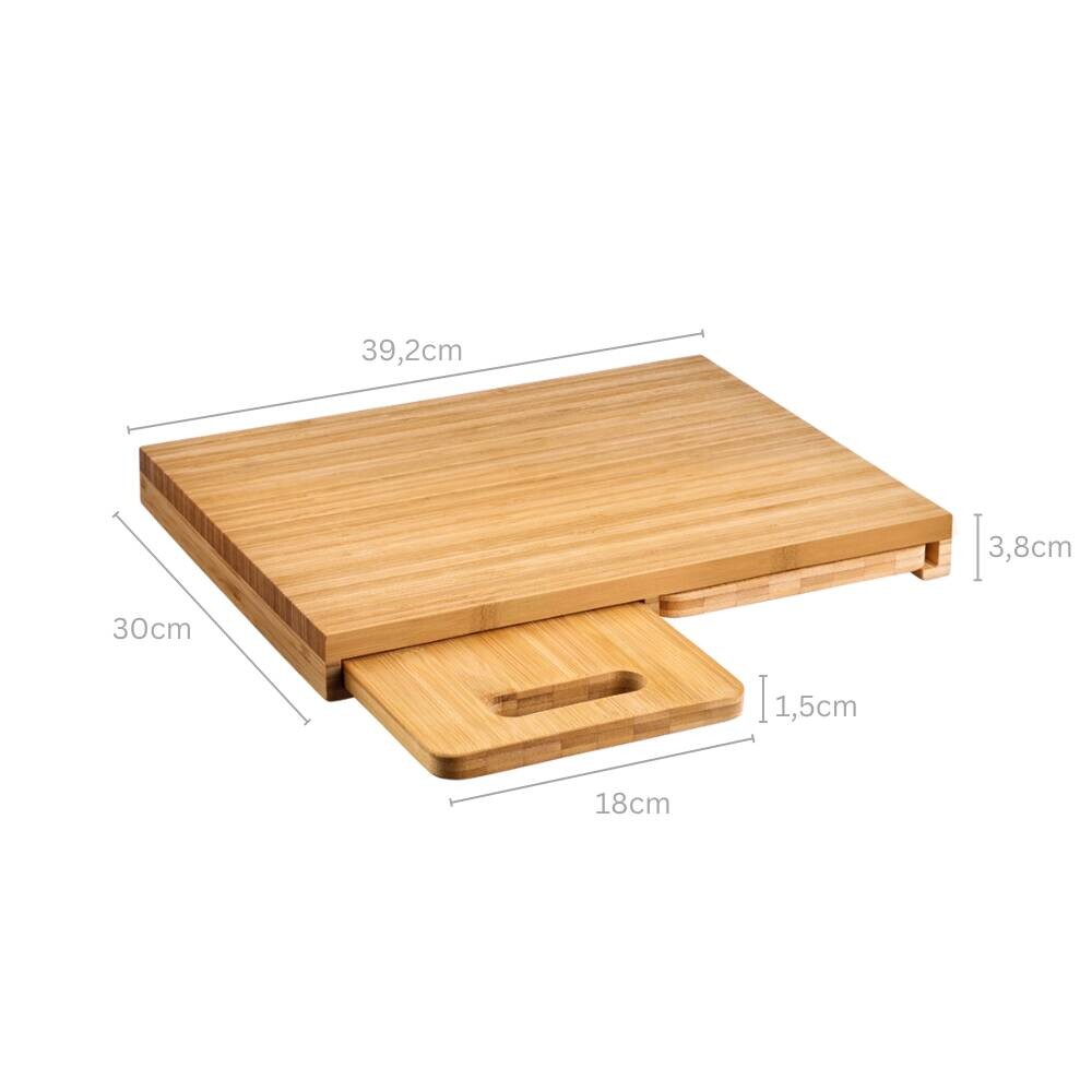 Kesper Schneidbrett natur Holz Bambus B/H/L: ca. 30x3,8x39,2 cm